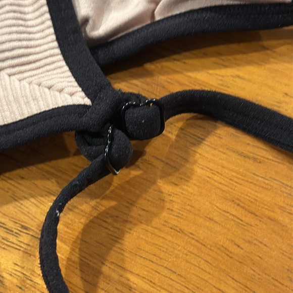 Avia & Atletic works workout set. Size small. Black and white shorts, tan top - Picture 3 of 6